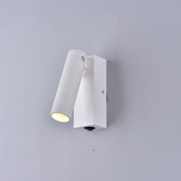 Wandleuchte LED wei&szlig; schwenkbar Schalter 3W 3000K IP20