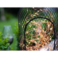 LED Kupferkabel Set 20m 200 LEDs warmwei&szlig; mit Fernbedienung