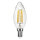 LED Filament Kerze gedreht 4W = 40W 470lm E14 klar warmwei&szlig; 2700K