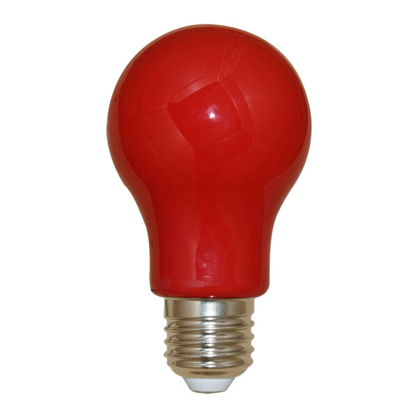 LED-Lampe in Gl&uuml;hlampenform Kunststoff 3W rot 240lm