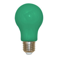 LED-Lampe in Gl&uuml;hlampenform Kunststoff 3W gr&uuml;n...