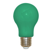 LED-Lampe in Gl&uuml;hlampenform Kunststoff 3W gr&uuml;n...