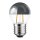 LED Filament Tropfen 2W = 19W 180lm E27 Kopfspiegel silber warmwei&szlig; 2700K