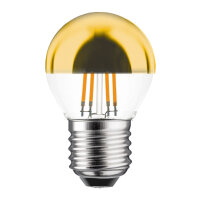 LED Filament Tropfen 4W = 33W 360lm E27 Kopfspiegel gold...