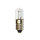 Gl&uuml;hbirne R&ouml;hrenlampe T10x28mm 5W E10 60V Kappenbirne VE50