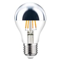 LED Filament Leuchtmittel 4W 440lm E27 Kopfspiegel silber...