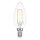 LED Filament Kerze 2W = 25W 250lm E14 klar warmwei&szlig; 2700K