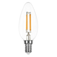 LED Filament Kerze 4W 470lm E14 klar warmwei&szlig; 2700K
