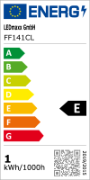 LED Filament Windsto&szlig; Kerze 1W 120lm E14 klar...