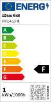 LED Filament Windsto&szlig; Kerze 1W 100lm E14 MATT...