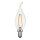 LED Filament Windsto&szlig; Kerze 2W 220lm E14 klar warmwei&szlig; 2700K