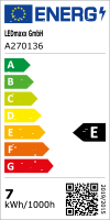 LED Leuchtmittel Gl&uuml;hbirne 7W = 60W 806lm E27 opal 360&deg; warmwei&szlig; 2700K