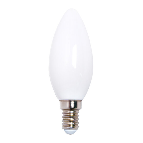 LED Filament Kerze 2,5W = 25W 250lm E14 opal warmwei&szlig; 2700K