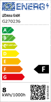 LED Filament Globe G95 8W 806lm E27 opal warmwei&szlig;...